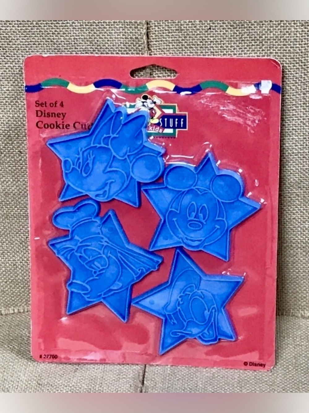 Vintage New Disney Cookie Cutter Set Mickey Mouse Minnie Goofy Donald Duck